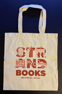 Strand Bookstore NYC Canvas Tote Bag - 18 Miles of Books - Large